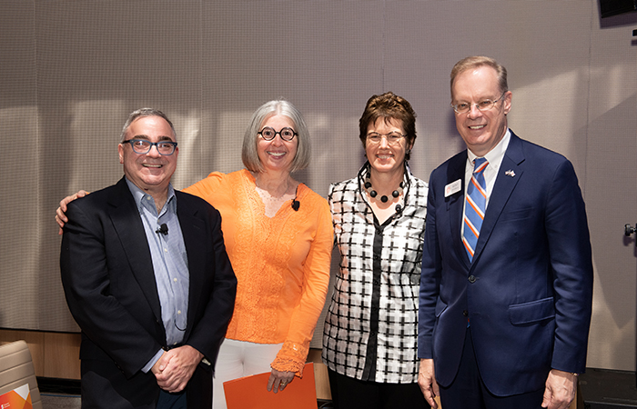 Ben Baldanza ’84, Marcia Baldanza ’86, Gretchen Ritter, Kent Syverud